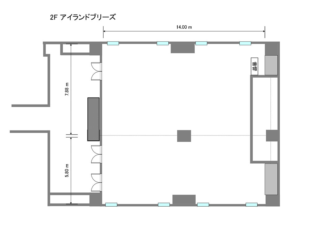 BOARDROOM「アイランドブリーズ」の平面図