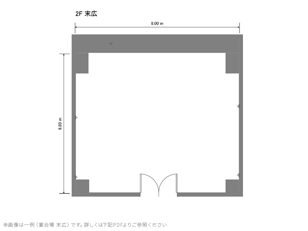 BOARDROOM「末広」「千鳥」「桐・楓・橘」の平面図